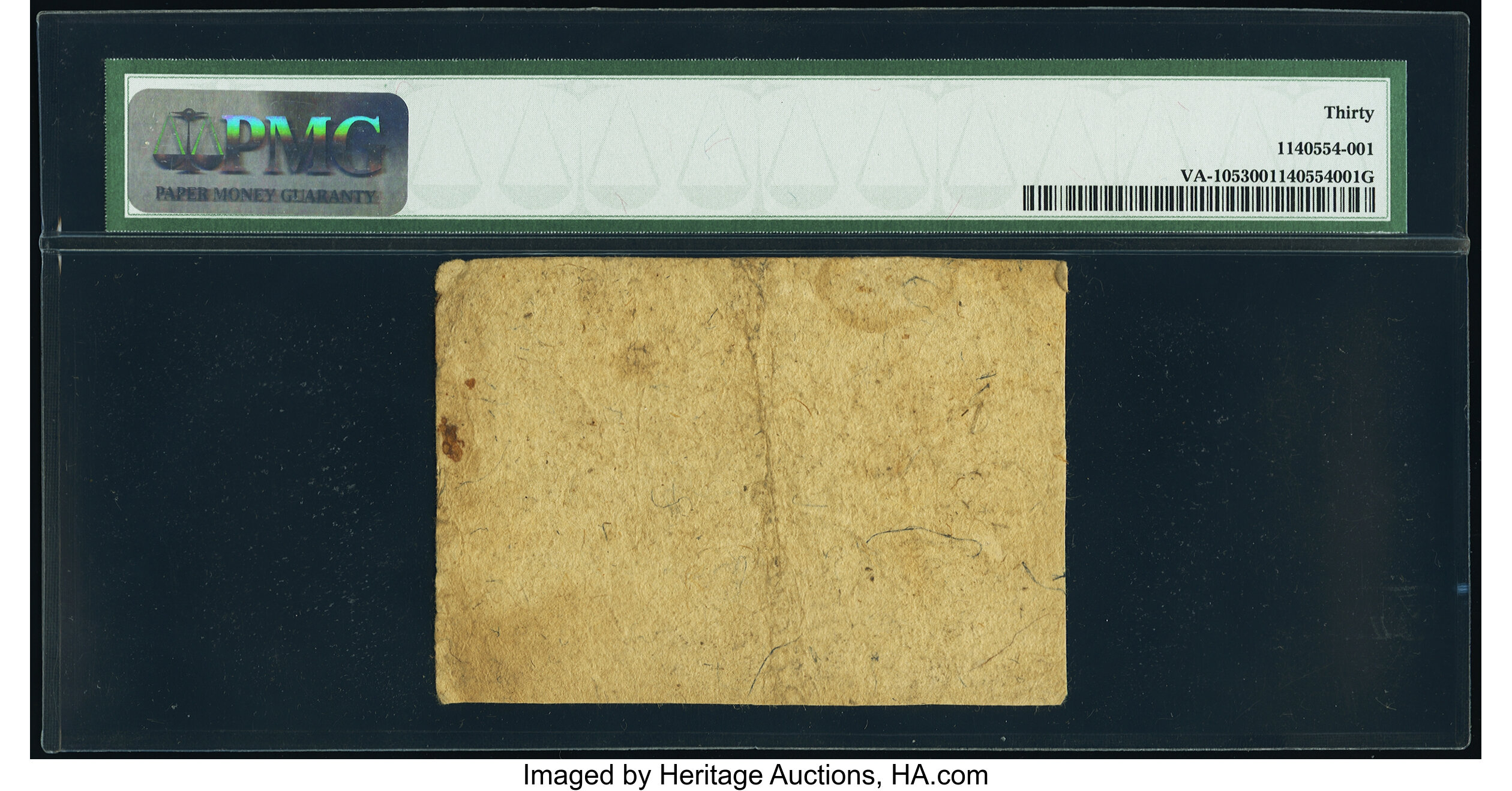 image for: Virginia October 7, 1776 $1 PMG Very Fine 30....