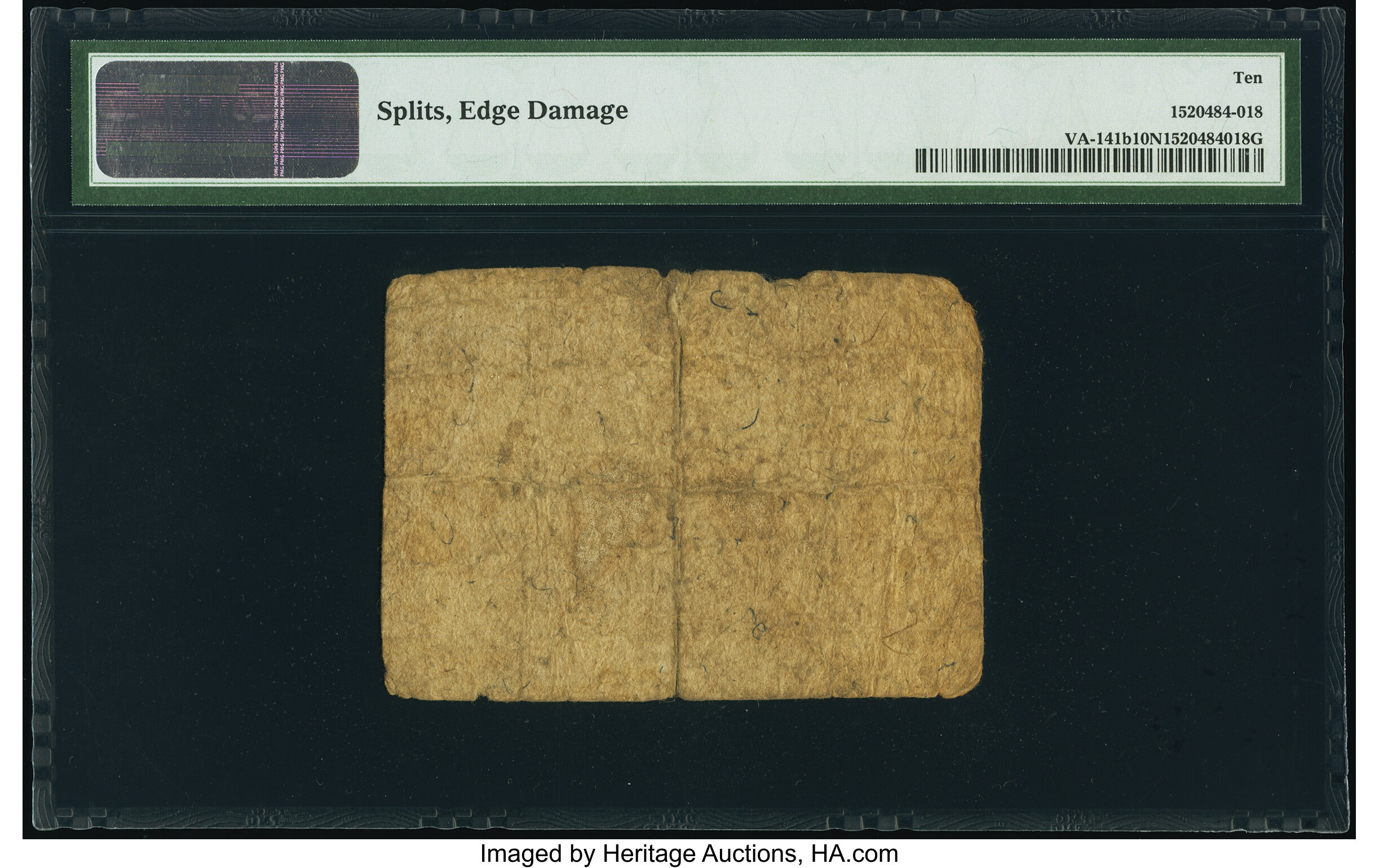 image for: Virginia May 4, 1778 (Dates Printed) $1/4 PMG Very Good 10 Net....