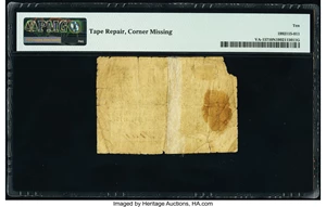 image for: Virginia October 5, 1778 $3 PMG Very Good 10 Net....