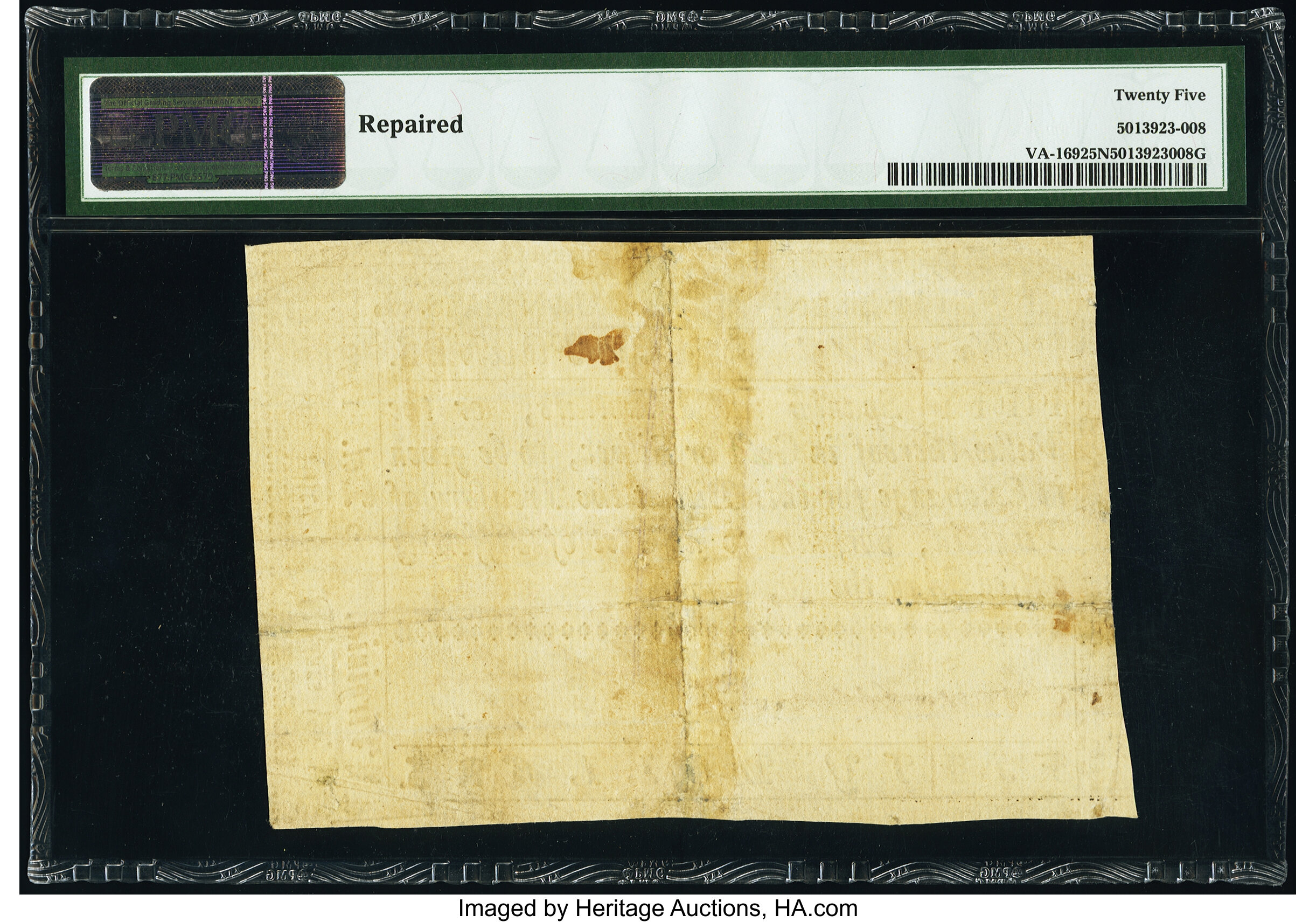 image for: Virginia May 3, 1779 $50 PMG Very Fine 25 Net....