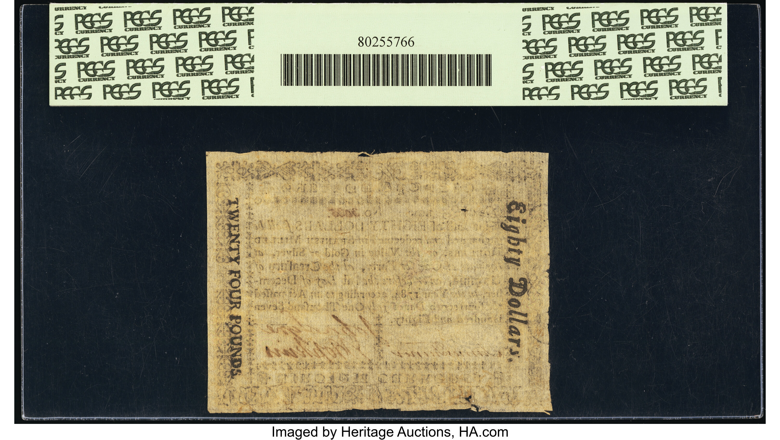 image for: Virginia July 14, 1780 $80 PCGS Very Fine 20....