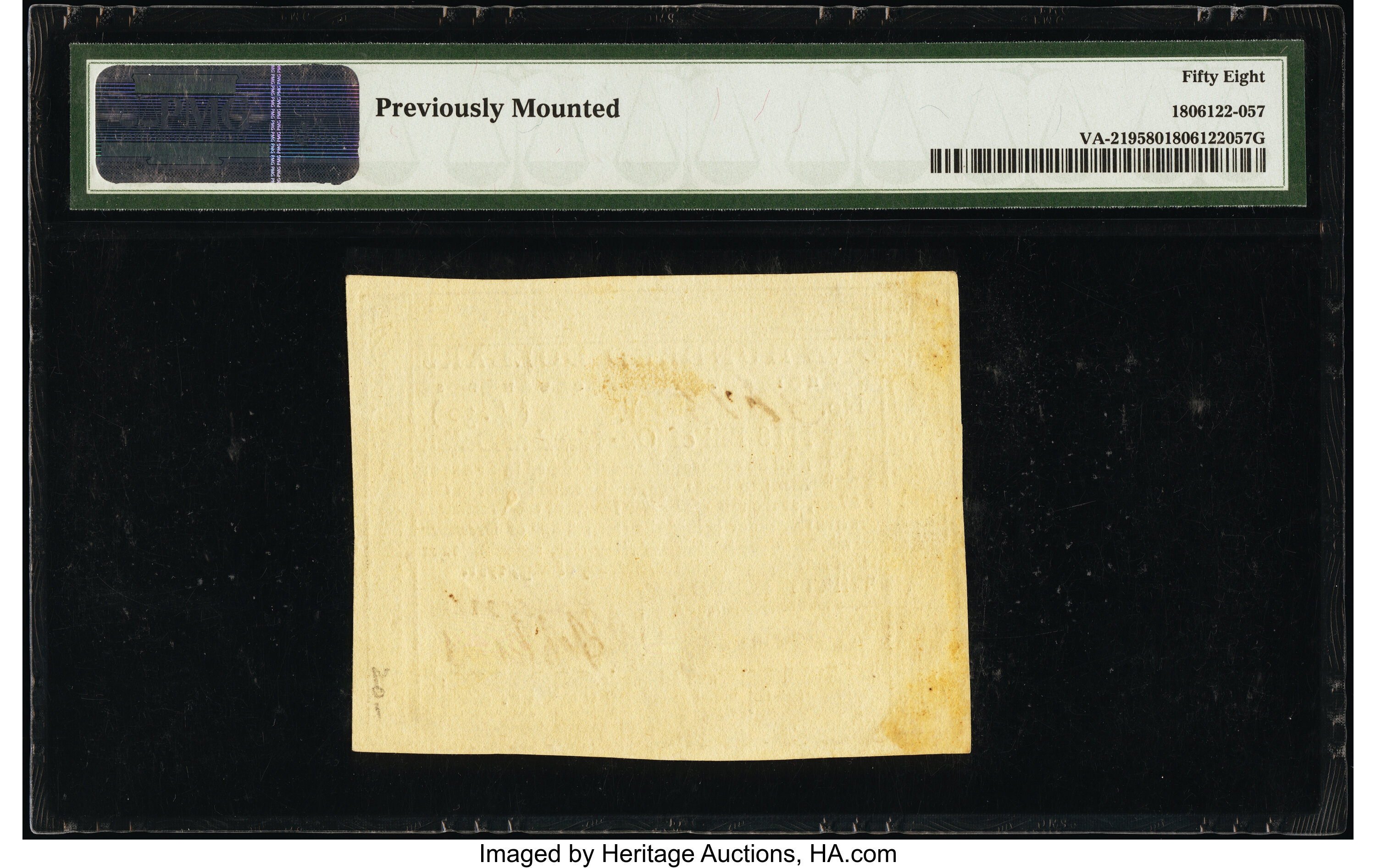 image for: Virginia May 7, 1781 $100 PMG Choice About Unc 58....