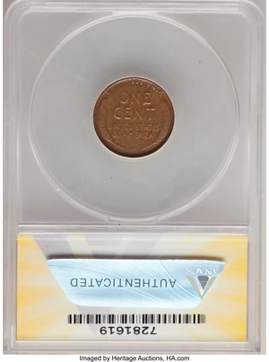 image for: 1944-S 1C Lincoln Cent -- Major Die Break -- VF25 ANACS.From the Don Bonser Error Coin Collection Part IV....