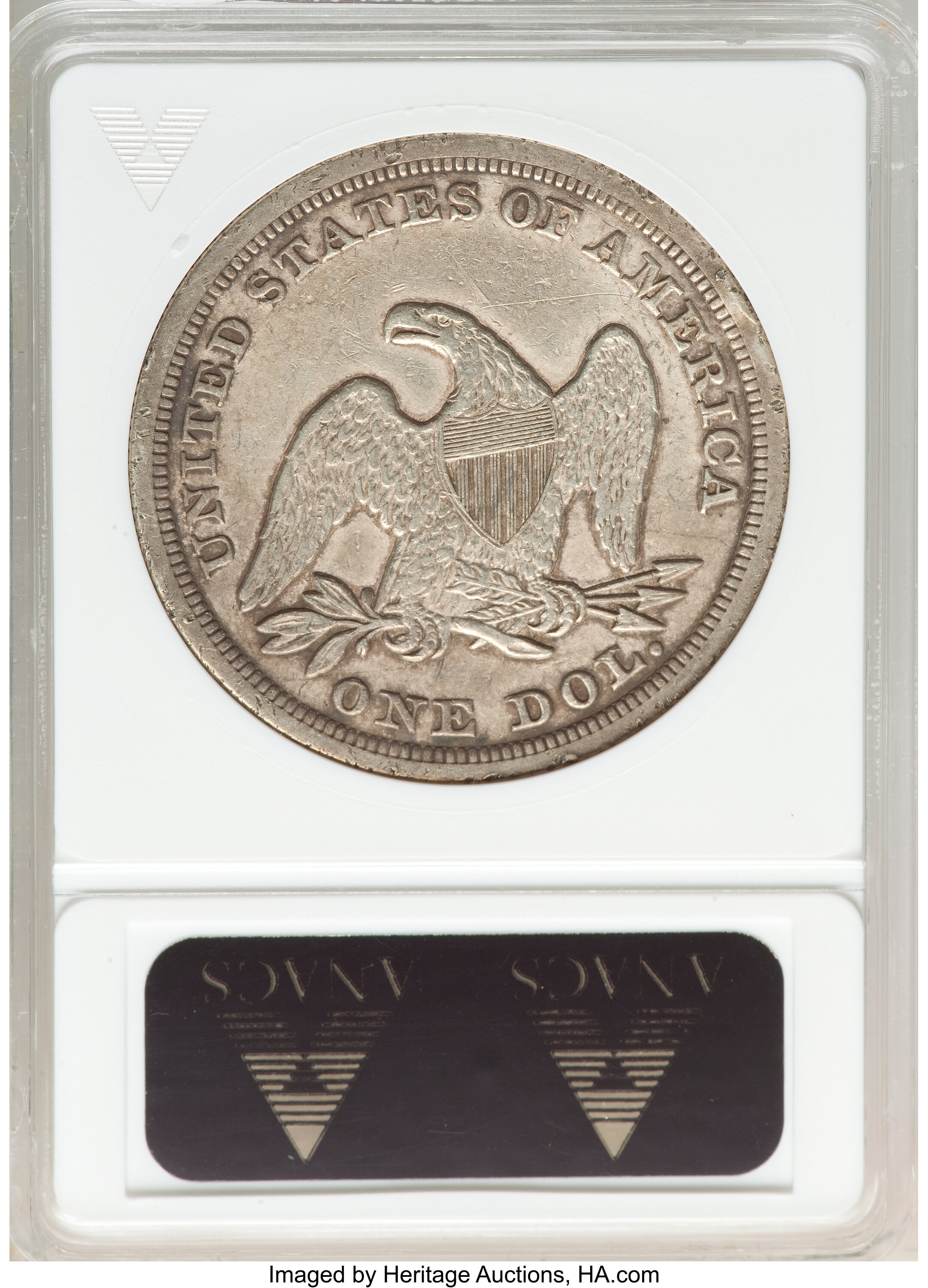 1846 $1 VF30 CAC thumbnail 2