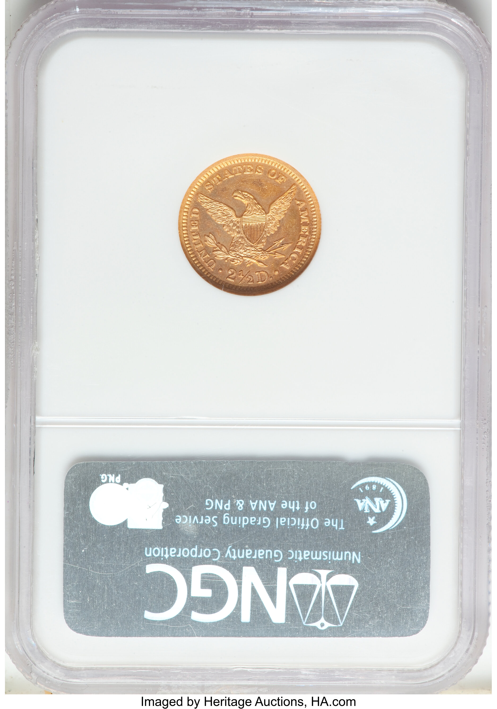 image for: 1886 $2 1/2 PR63 Cameo NGC. JD-1, R.5....