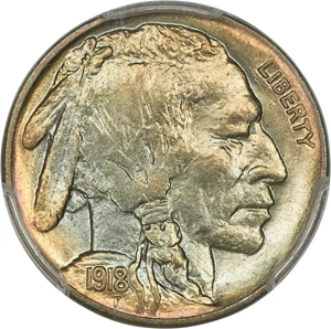 image for: 1918-D 5C MS67 PCGS....