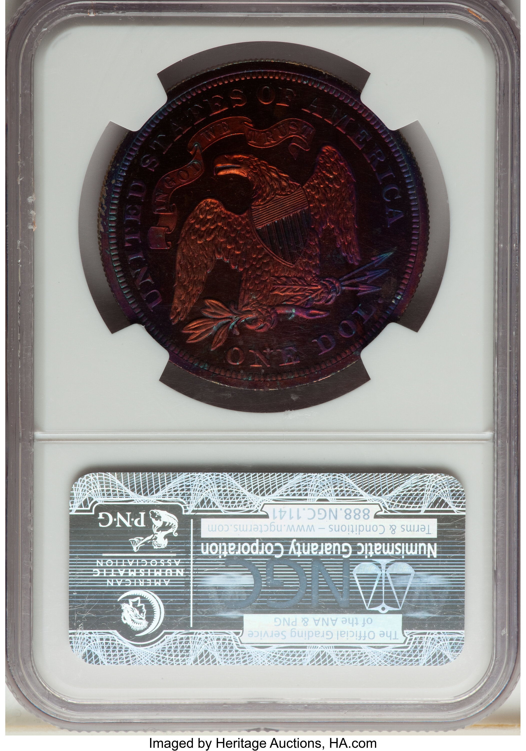 image for: 1870 $1 Dollar, Judd-1004, Pollock-1136, R.7, PR65★  Red Cameo PCGS....