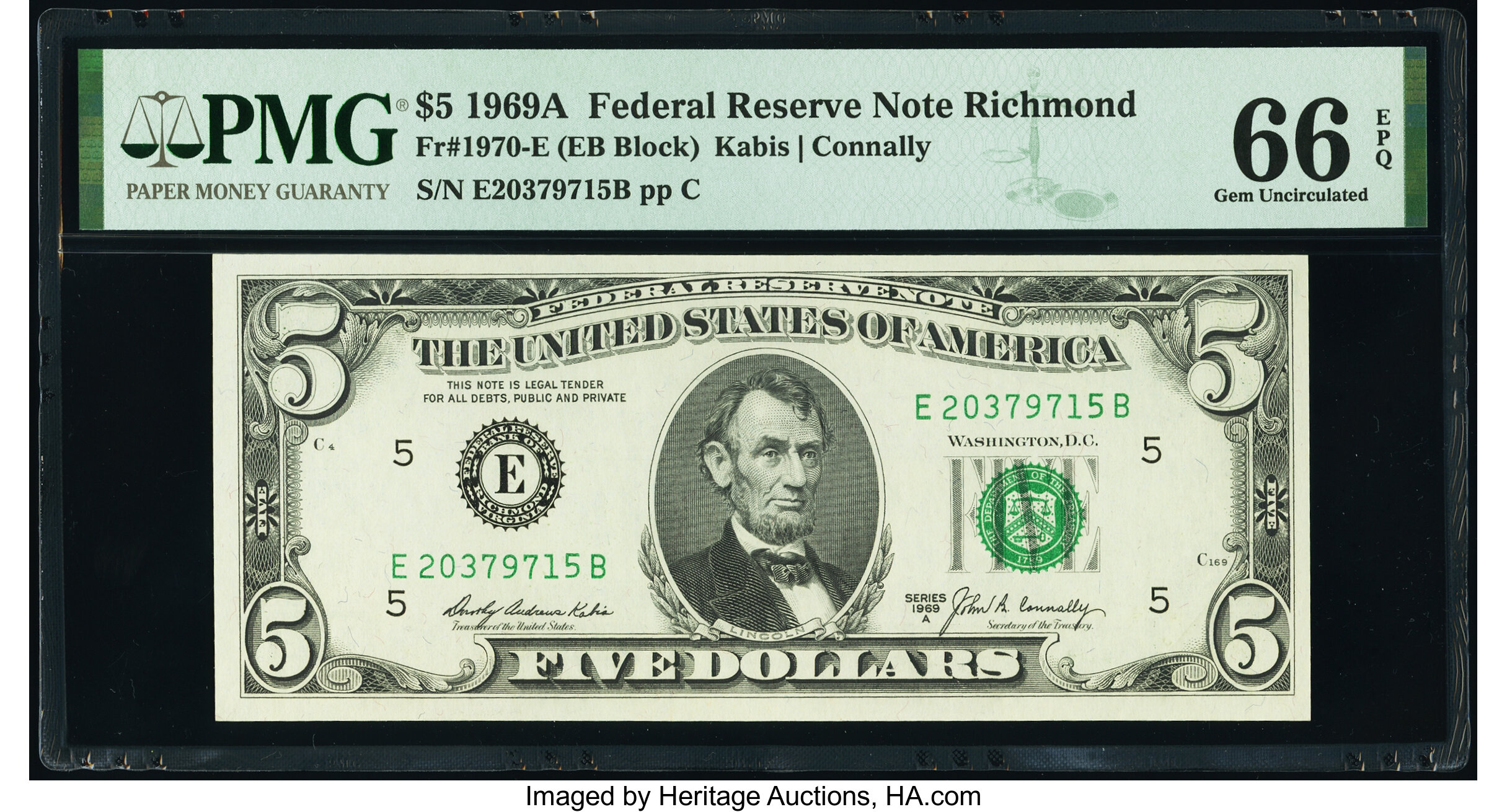 1969A $5 (Fr. 1970E)