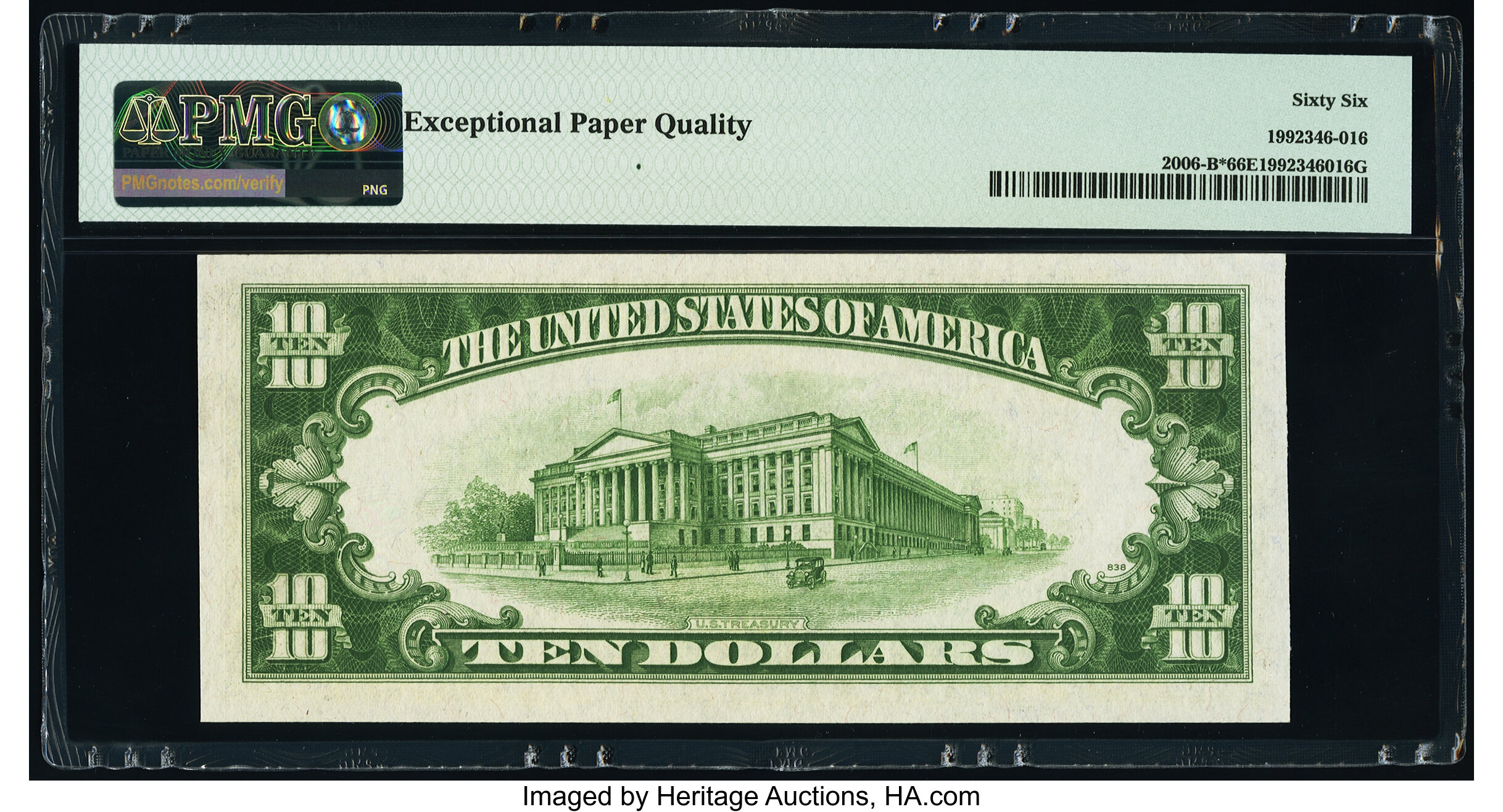 image for: Fr. 2006-B* $10 1934A Federal Reserve Star Note. PMG Gem Uncirculated 66 EPQ....