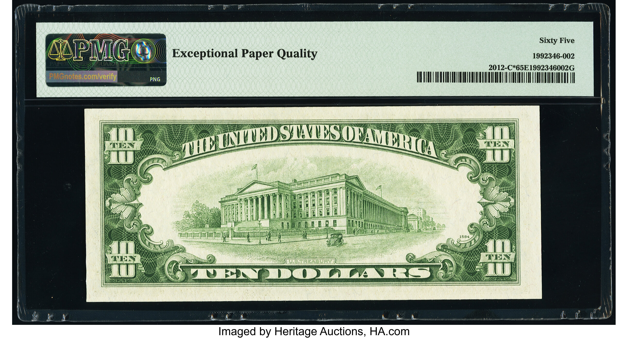 image for: Fr. 2012-C* $10 1950B Federal Reserve Star Note. PMG Gem Uncirculated 65 EPQ....