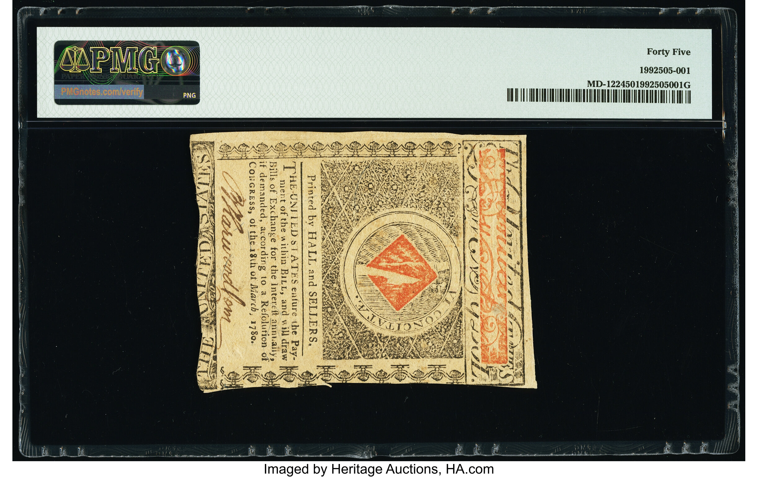 image for: Maryland June 28, 1780 $20 PMG Choice Extremely Fine 45....