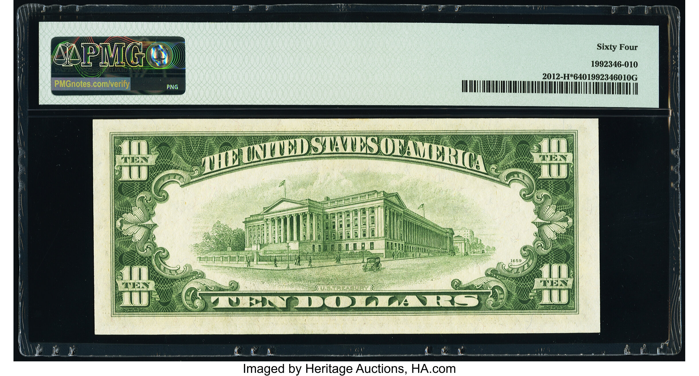 image for: Fr. 2012-H* $10 1950B Federal Reserve Star Note. PMG Choice Uncirculated 64....