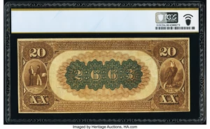 image for: Maysville, KY - $20 1882 Brown Back Fr. 493 The State National Bank Ch. # 2663 PCGS Banknote Very Fine 30....