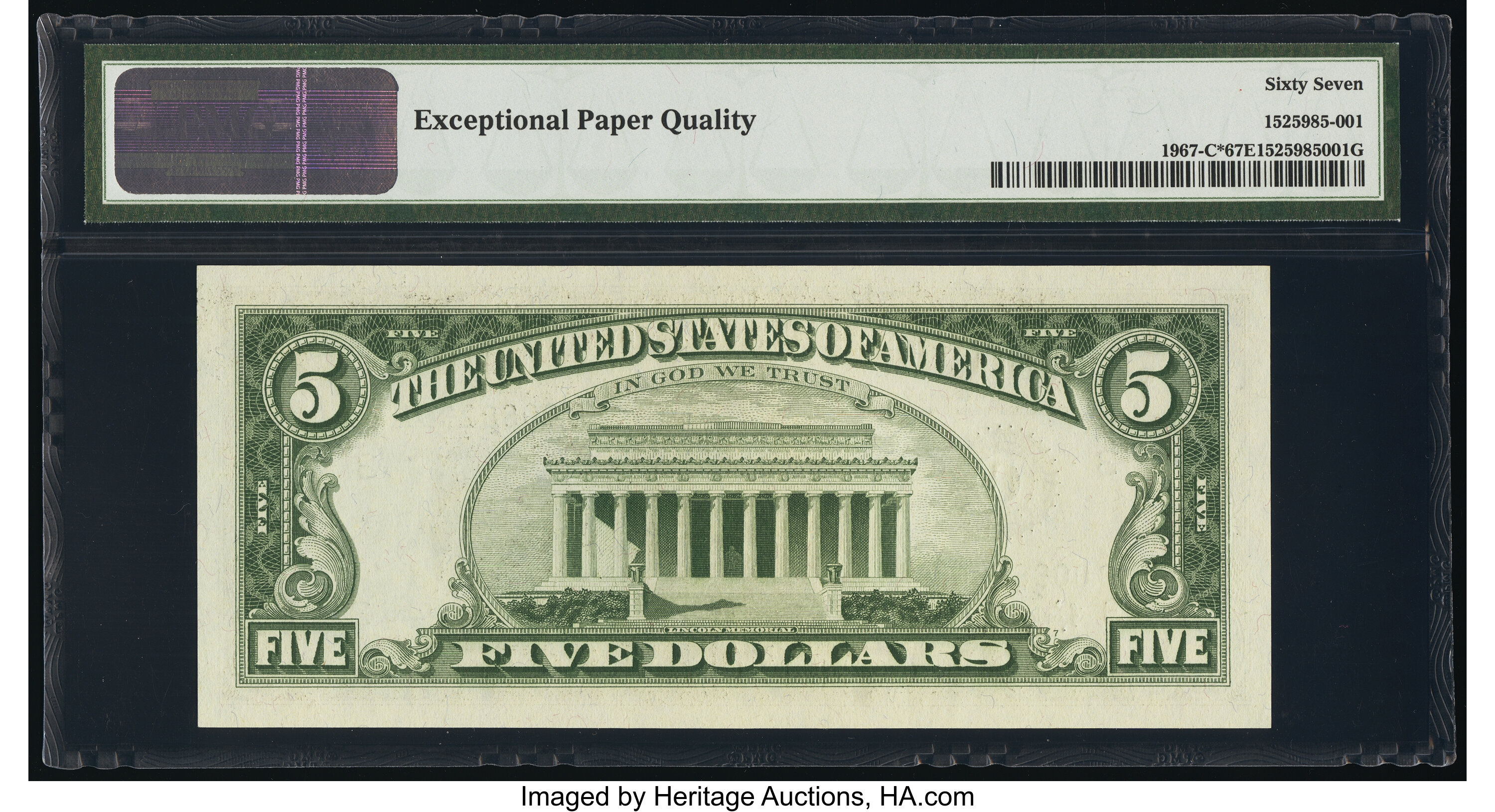 image for: Fr. 1967-C* $5 1963 Federal Reserve Star Note. PMG Superb Gem Unc 67 EPQ....
