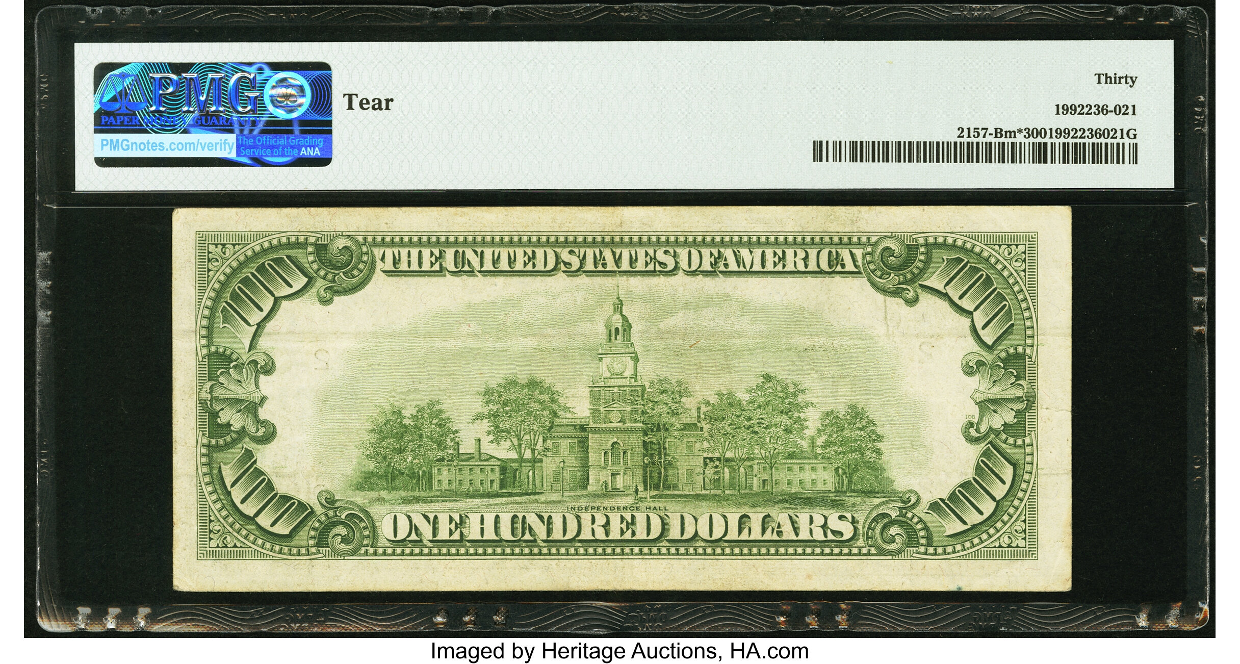 image for: Fr. 2157-B* $100 1950 Mule Federal Reserve Star Note. PMG Very Fine 30....