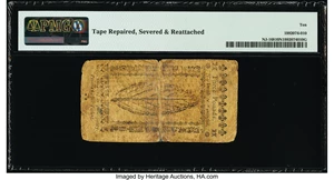 image for: New Jersey April 16, 1764 £3 PMG Very Good 10 Net....