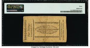 image for: New Jersey January 9, 1781 4s PMG Very Fine 30....