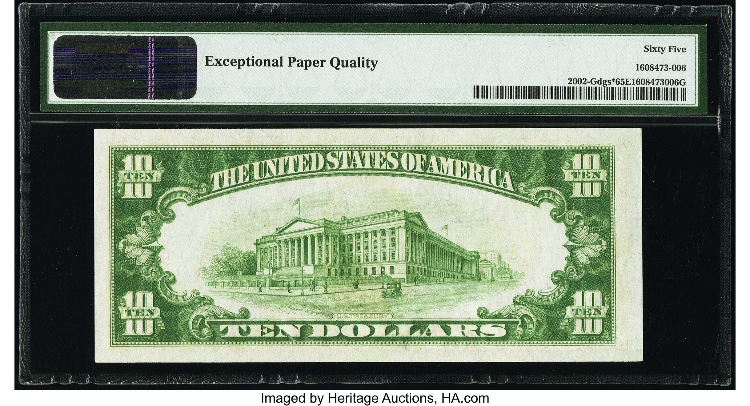 image for: Fr. 2002-G* $10 1928B Dark Green Seal Federal Reserve Star Note. PMG Gem Uncirculated 65 EPQ....