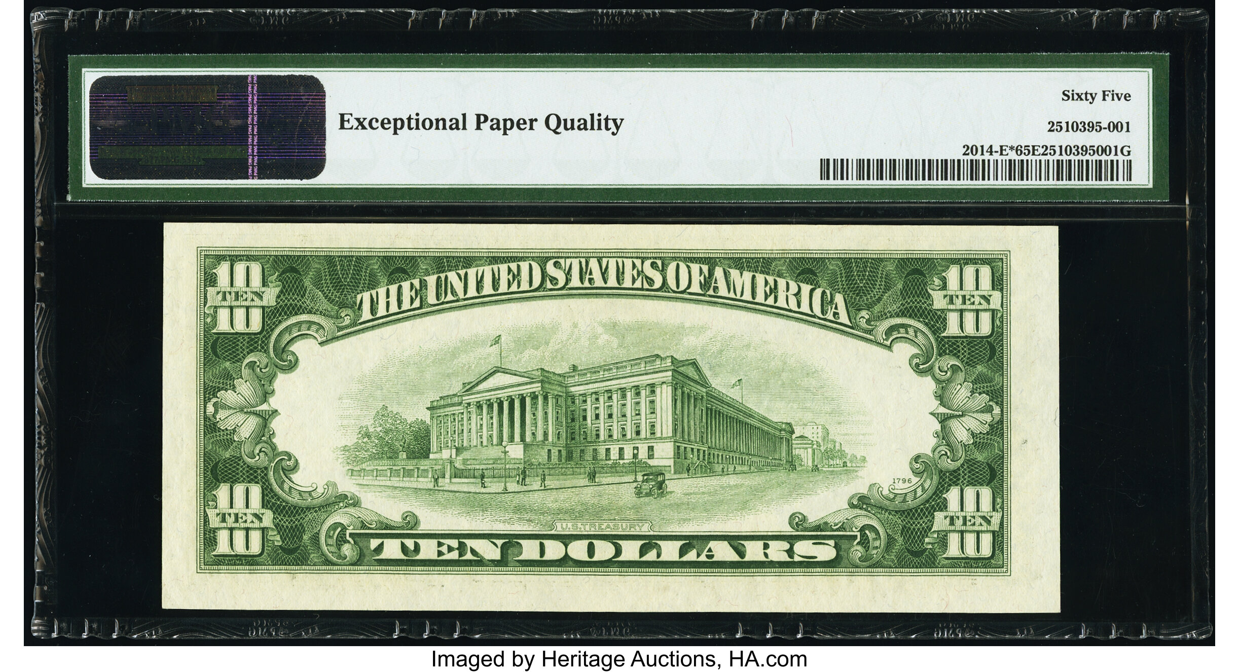 image for: Fr. 2014-E* $10 1950D Federal Reserve Star Note. PMG Gem Uncirculated 65 EPQ....