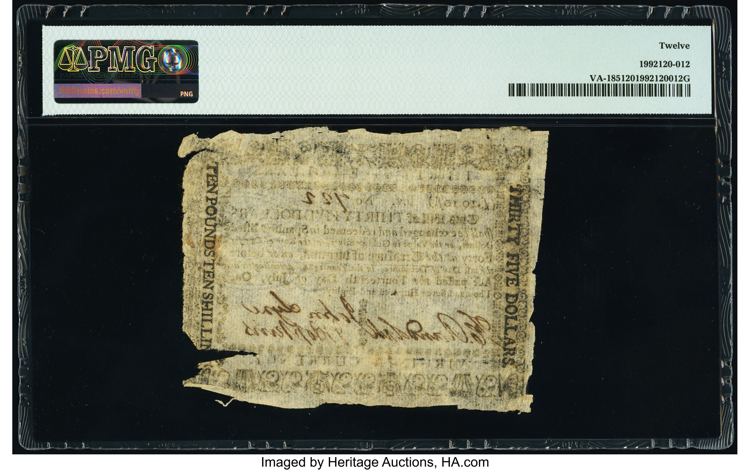 image for: Virginia July 14, 1780 $35 PMG Fine 12....