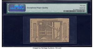 image for: New York August 25, 1774 (Water Works) 1s PMG Choice About Unc 58 EPQ....