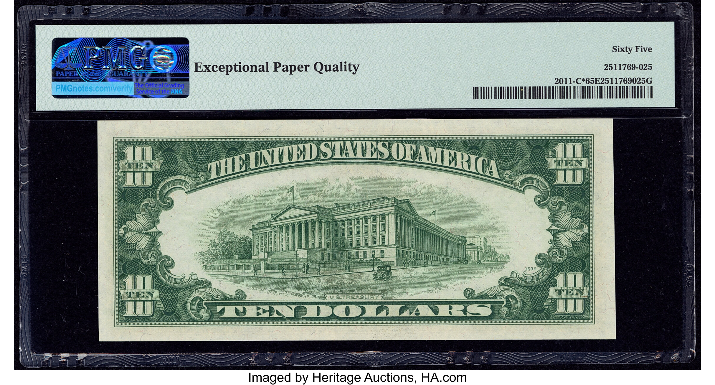 image for: Fr. 2011-C* $10 1950A Federal Reserve Star Note. PMG Gem Uncirculated 65 EPQ....