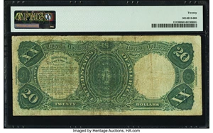 image for: Fr. 131 $20 1880 Legal Tender PMG Very Fine 20....
