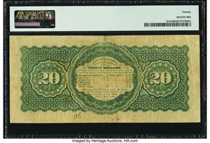 image for: Fr. 191a $20 Act of June 30, 1864 Three-Year 6% Compound Interest Treasury Note. Hessler X140B. PMG Very Fine 20....
