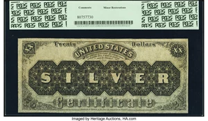 image for: Fr. 307 $20 1878 Silver Certificate PCGS Apparent Very Fine 20....