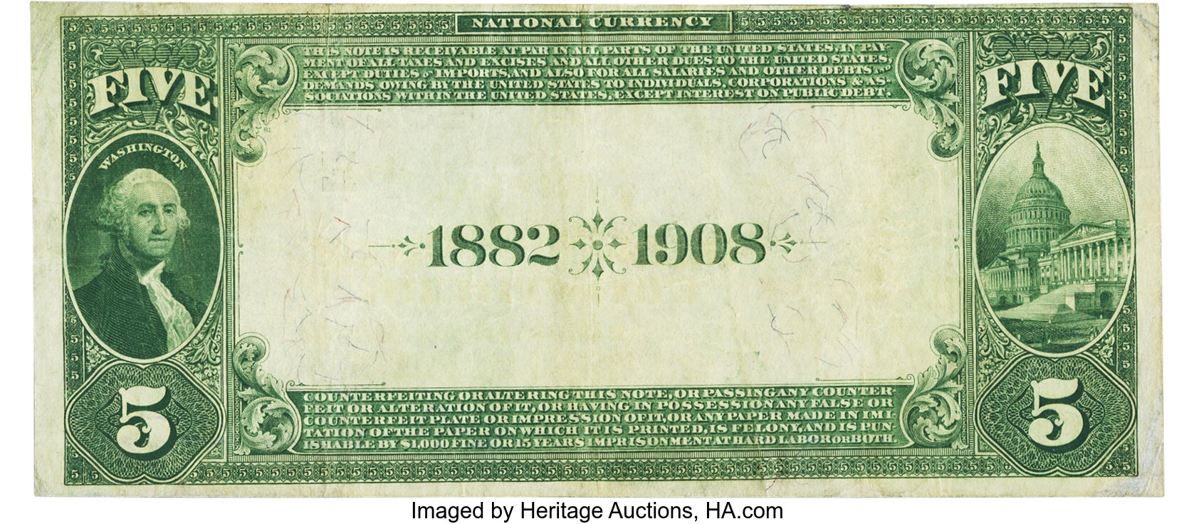 image for: Frostburg, MD - $5 1882 Date Back Fr. 533a The Citizens National Bank Ch. # 4926 PMG Very Fine 30....