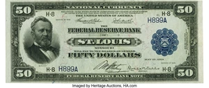 image for: Fr. 831 $50 1918 Federal Reserve Bank Note PMG Choice Extremely Fine 45....