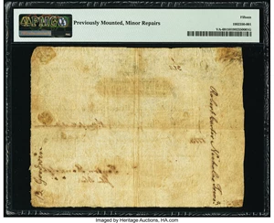 image for: Virginia March 4, 1773 3 Pounds Ashby Note Fr. VA-69 PMG Choice Fine 15....