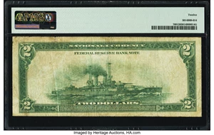 image for: Fr. 760 $2 1918 Federal Reserve Bank Note PMG Fine 12....