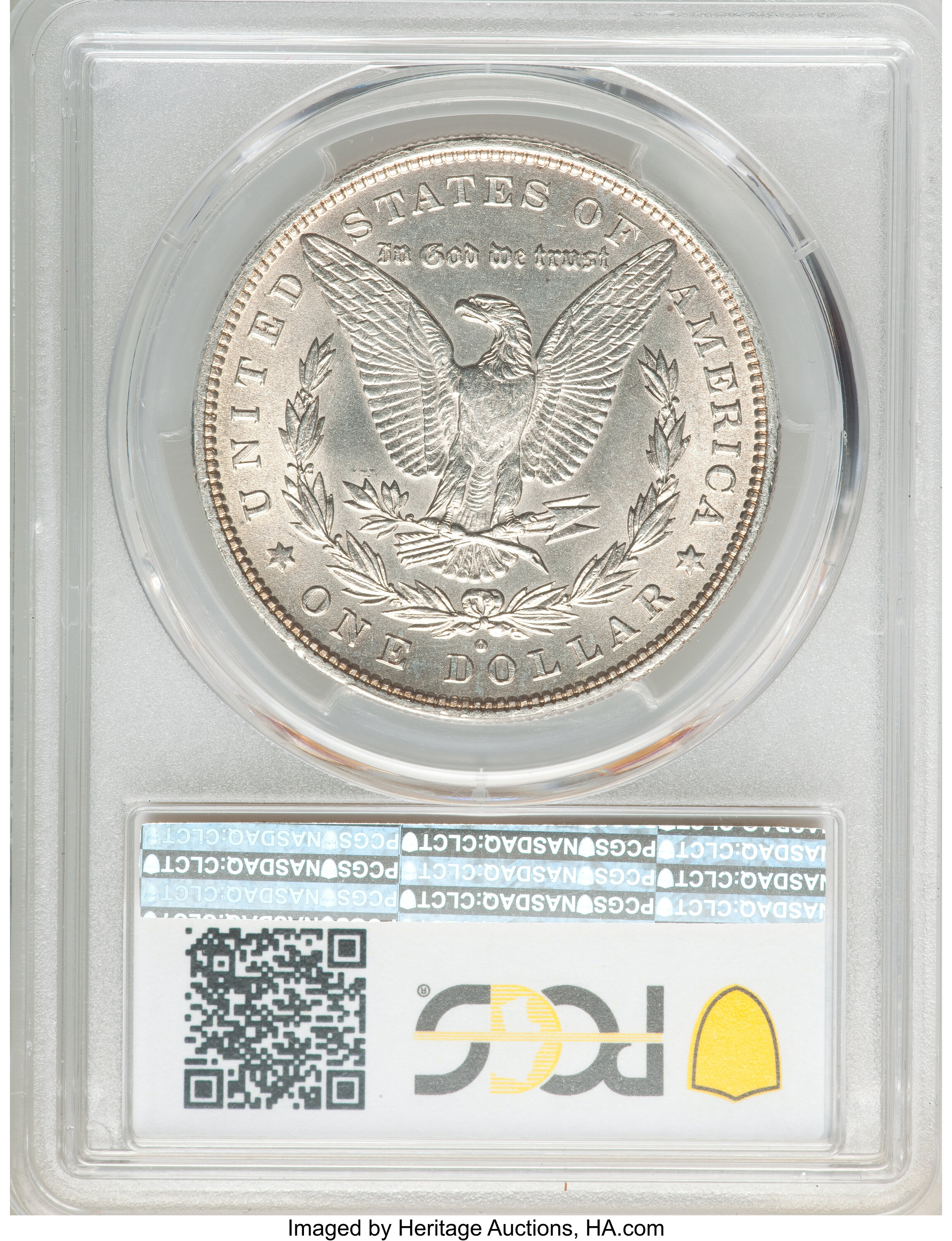 image for: 1880-O $1 Checkmark, VAM-21, Hot 50, MS62 PCGS. PCGS Population: (16/23). NGC Census: (0/0). MS62. ...