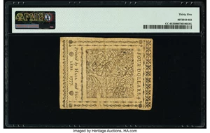 image for: Continental Currency May 20, 1777 $4 PMG Choice Very Fine 35....