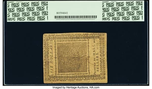 image for: Continental Currency May 20, 1777 $6 Contemporary Counterfeit PCGS About New 50....