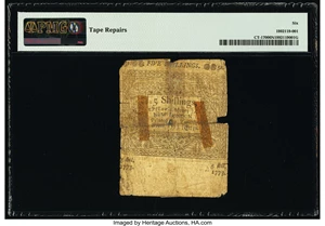 image for: Connecticut June 1, 1773 5s PMG Good 6 Net....