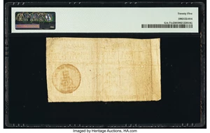 image for: Georgia 1776 $1 PMG Very Fine 25....