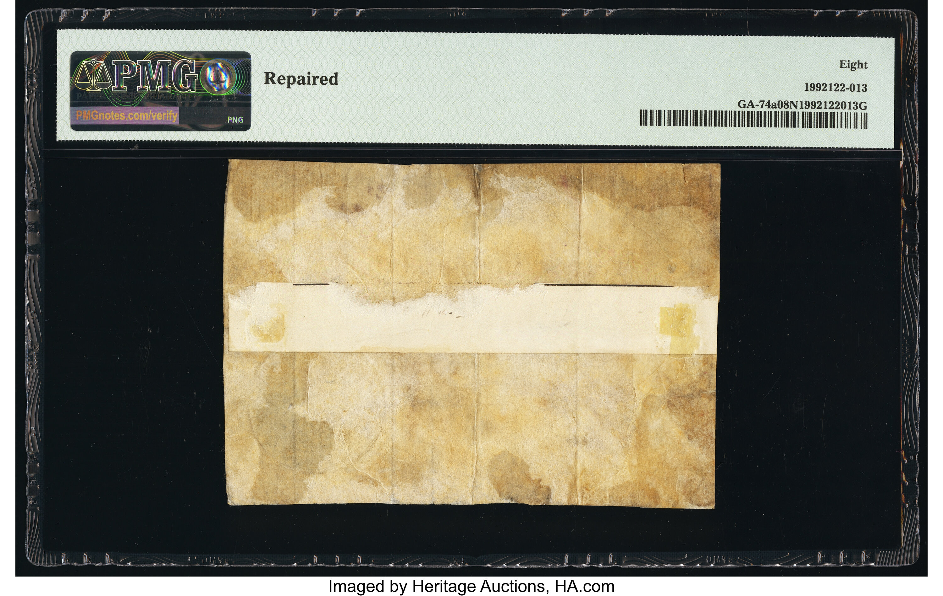 image for: Georgia 1776 $4 PMG Very Good 8 Net....