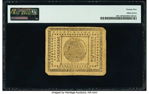 image for: Maryland August 14, 1776 $8 PMG Very Fine 25....