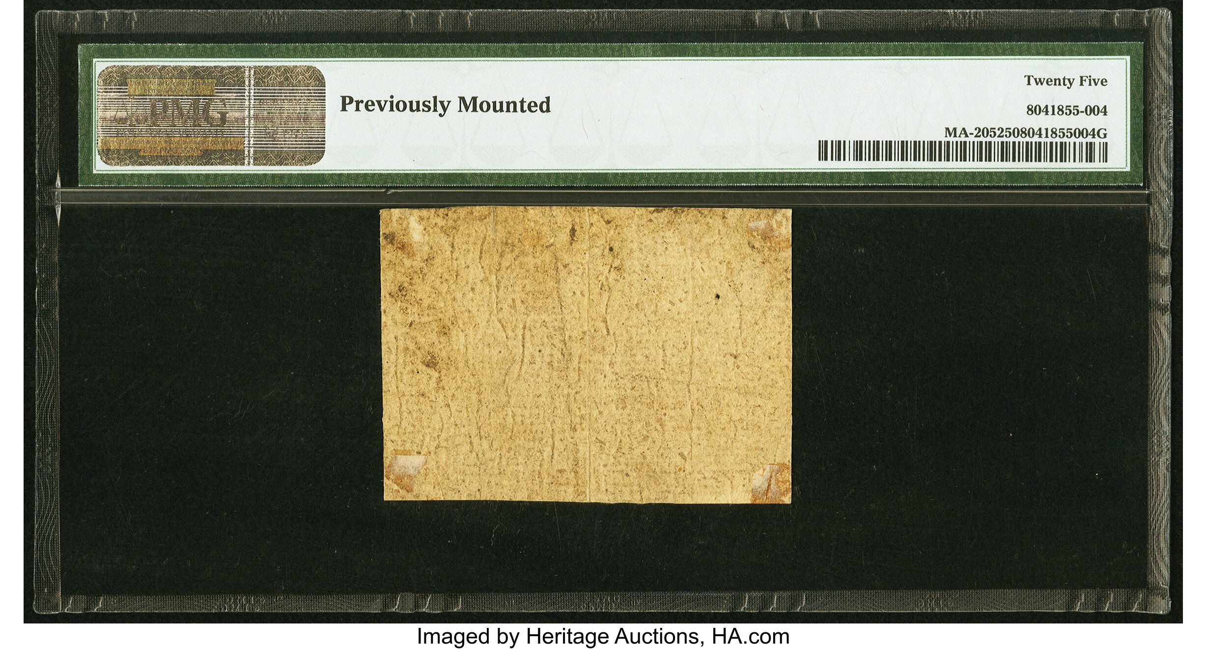 image for: Massachusetts June 18, 1776 5s 4d PMG Very Fine 25....