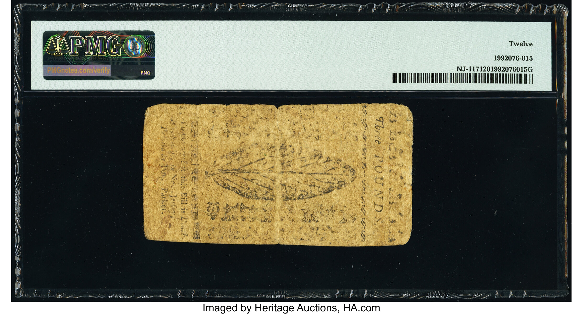 image for: New Jersey May 1, 1758 £3 PMG Fine 12....