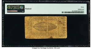 image for: New Jersey April 23, 1761 £3 PMG Very Fine 30....
