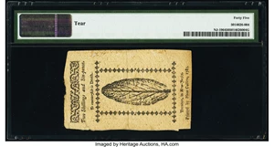 image for: New Jersey January 9, 1781 2s 6d PMG Choice Extremely Fine 45....