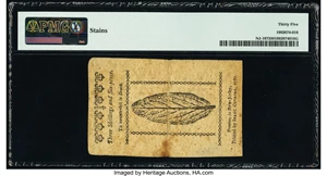 image for: New Jersey January 9, 1781 3s 6d PMG Choice Very Fine 35....