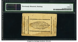 image for: New Jersey January 9, 1781 3s 9d PMG Very Fine 30....