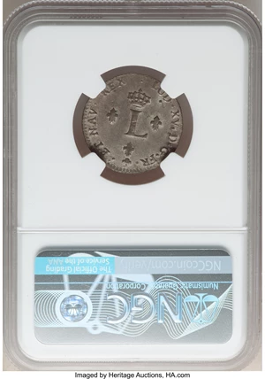 image for: 1764-A French Colonies Sou Marque, Vlack-48, R.1, MS61 NGC. Ex: Donald G. Partrick Collection. NGC Census: (2/1). PCGS Pop...