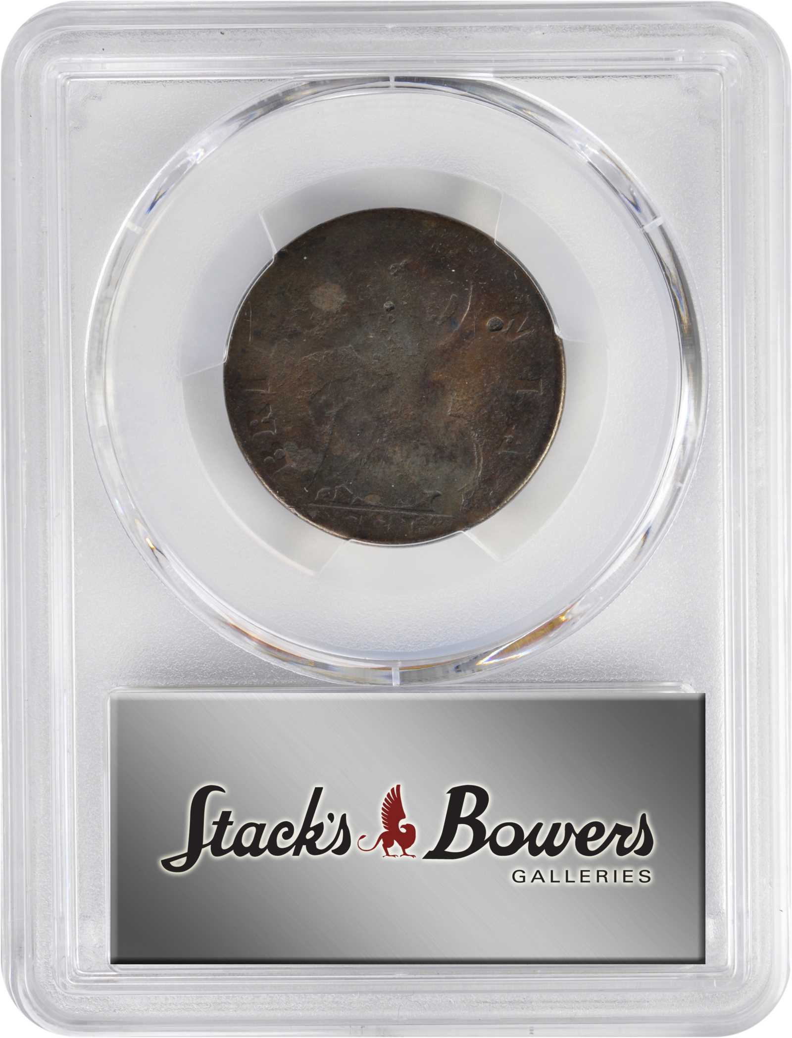 image for: 1771 Machin's Mills Halfpenny. Vlack 2-71A, W-7670. Rarity-4. GEORGIVS III, Group I. VG Details--Environmental Damage (PCGS).