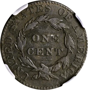 image for: 1823/2 Matron Head Cent. N-1. VF Details--Environmental Damage (NGC).