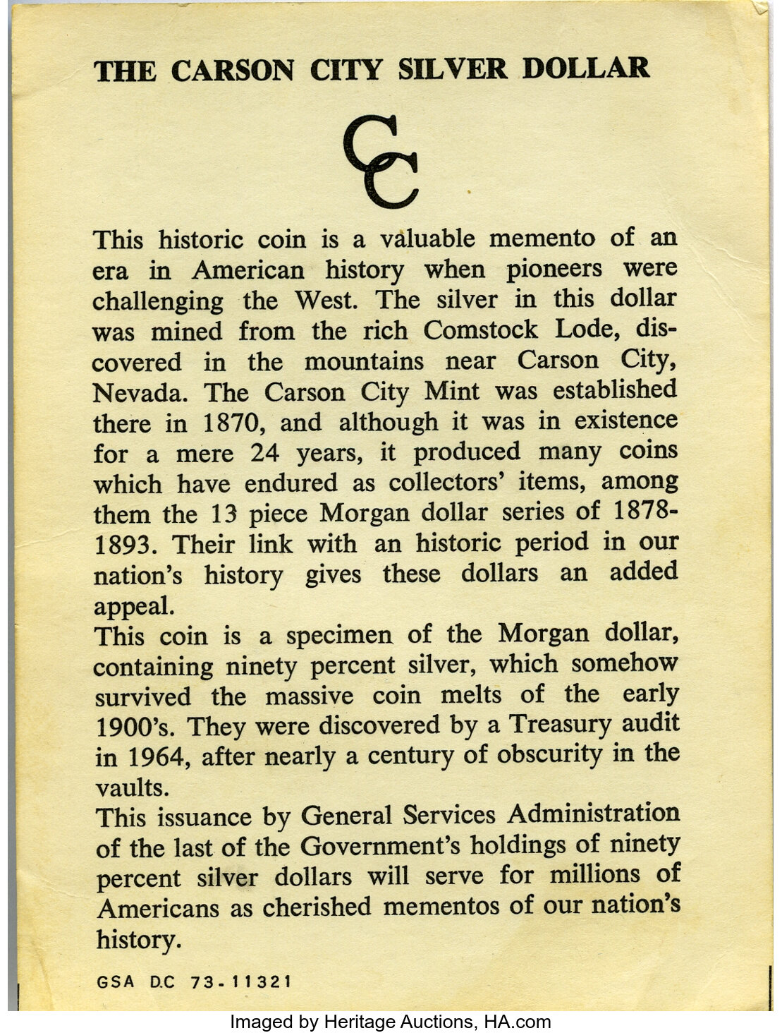 image for: 1886 $1 GSA Hoard MS61 NGC. NGC Census: (0/0). PCGS Population: (0/3). CDN: $250 Whsle. Bid for NGC/PCGS MS61. ...